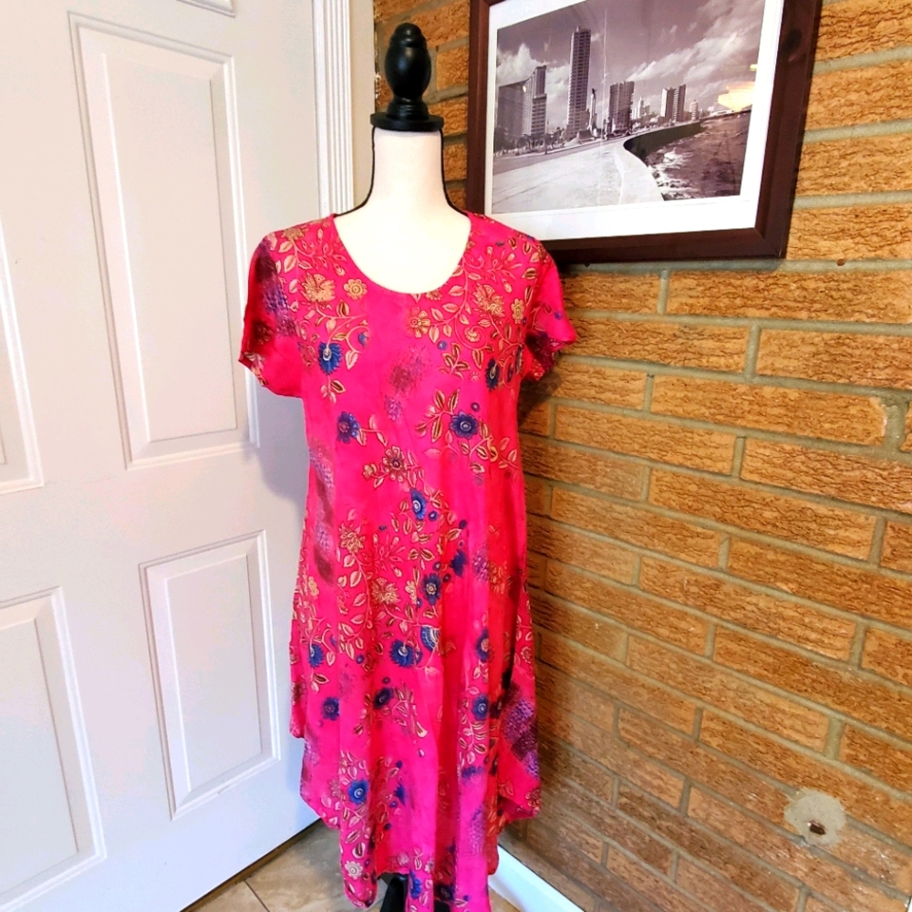 Uniti Casuals Pink Maxi Dress